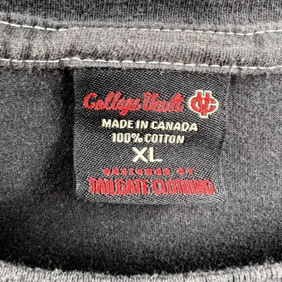 Vintage Hawkeyes College Vault T-Shirt Women's Single Stitch XL Black and Gold - Picture 3 of 6